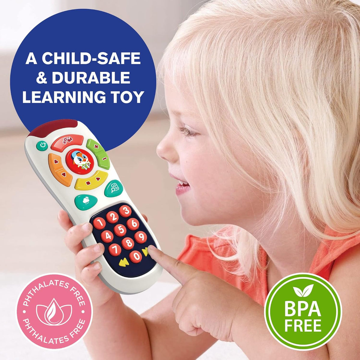 My Remote, My Program – Baby Remote Control Toy for 6 Months Old and Up – 20 Unique Learning Remote