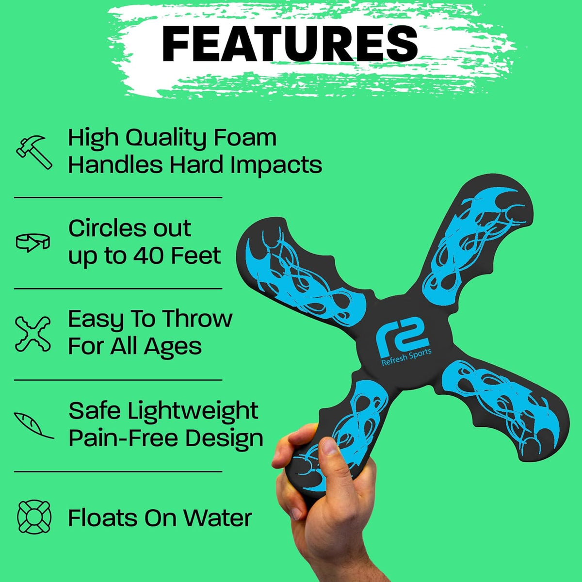 Boomerang Cool Toys For Ages 8-13 - Best 6 Year Old Boy Birthday Gift Soft Kid Toys For Boys &
