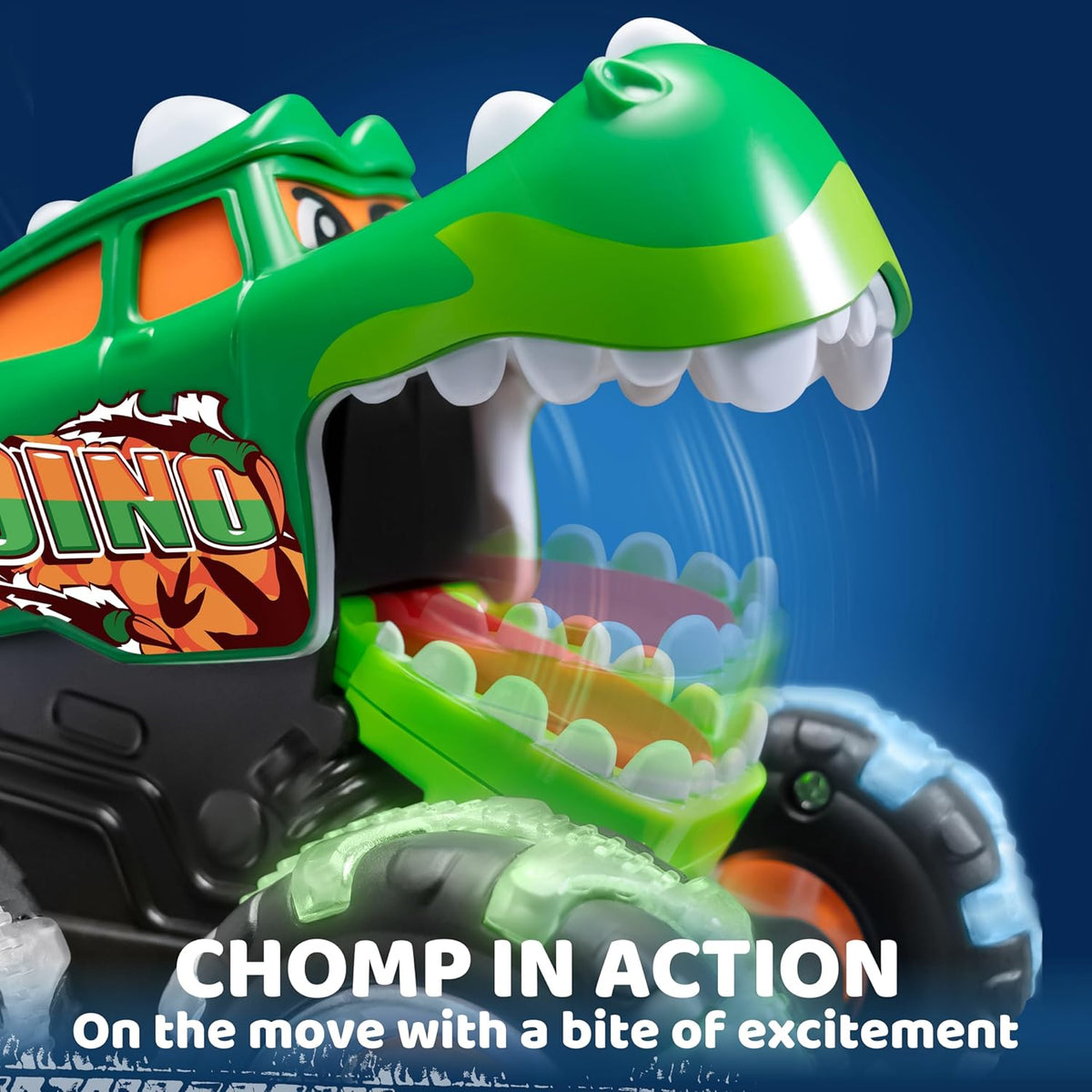 JOYIN 3 Pack Monster Truck Toy - Motion Activated Light-Up Cars for Toddlers - Monster Treads