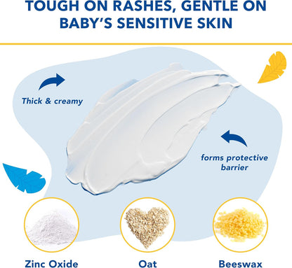 Triple Paste Diaper Rash Cream and Spatula Bundle - 8 oz Zinc Oxide Ointment and Spatula Treatment