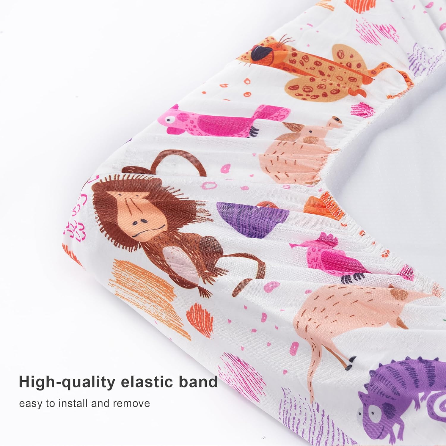 TILLYOU Baby Changing Pad Cover, Changing Table Cover for Girls Boys, Ultra Soft Breathable, 2 Pack