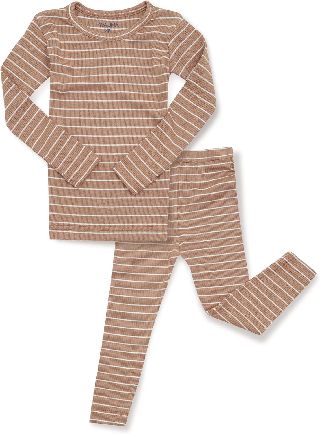 AVAUMA Stripe Pattern Baby Boys Girls Pajama Set Kids Toddler Snug fit Ribbed Sleepwear pjs for