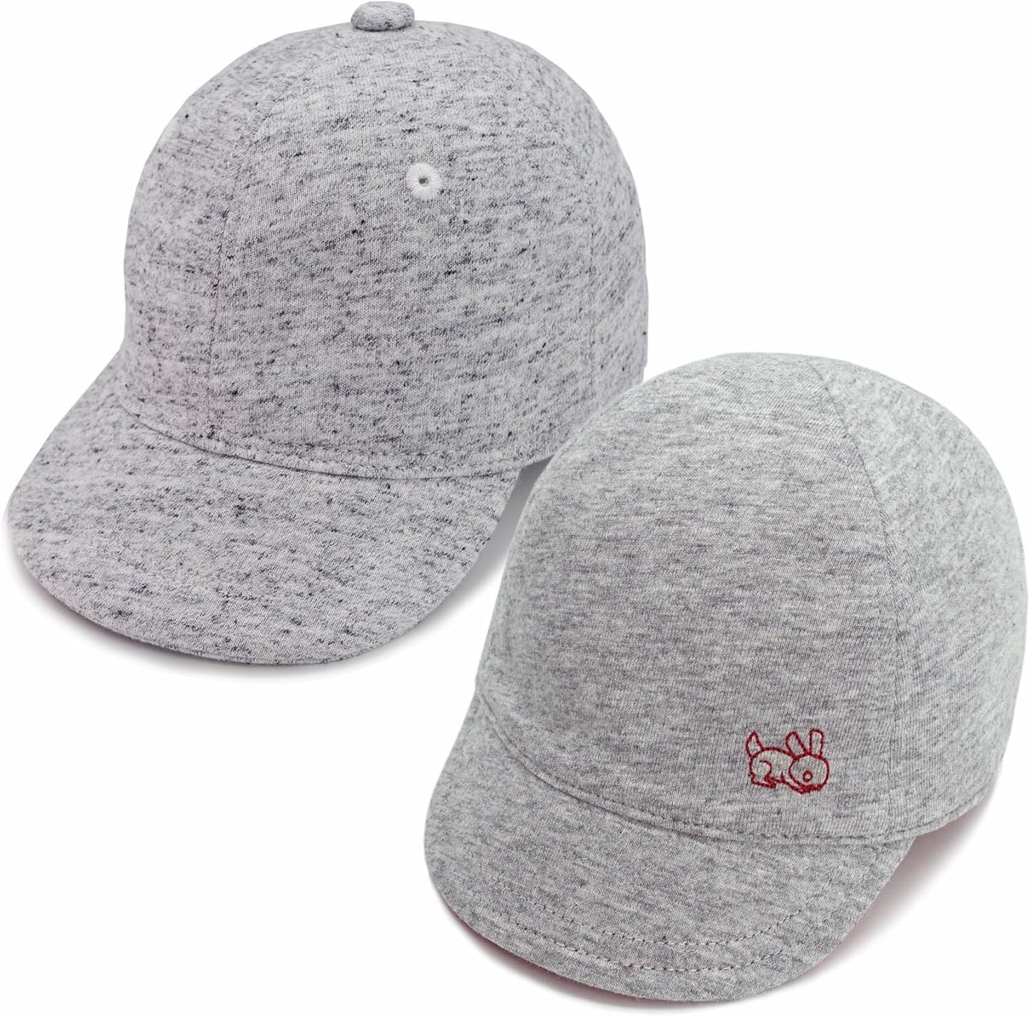 Keepersheep Baby Reversible Baseball Cap Infant Sun Hat, Cotton Knit Soft Brim for Infant Toddler