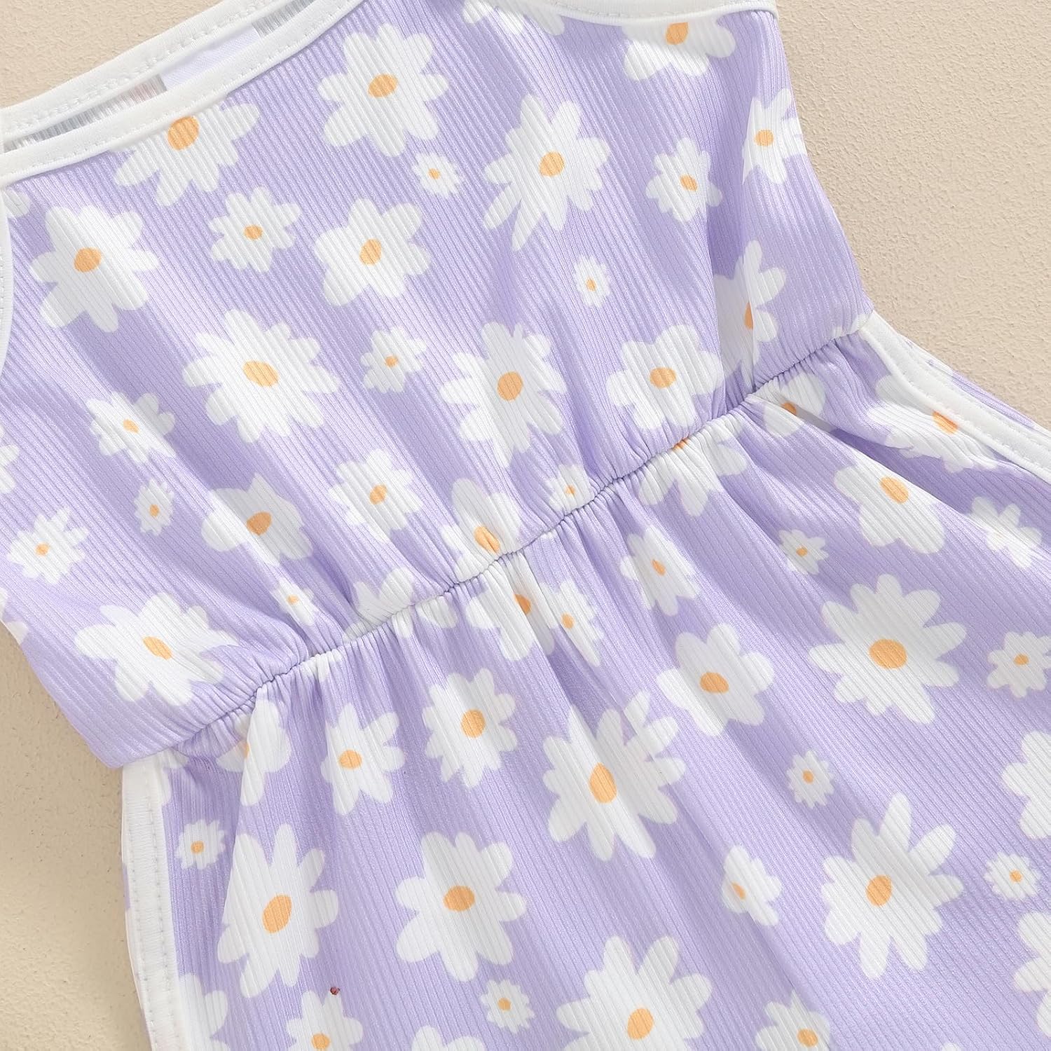 WZTYYDS Toddler Baby Girl Summer Clothes Floral Romper Tie-Up Strap Halter Jumpsuit Infant Summer
