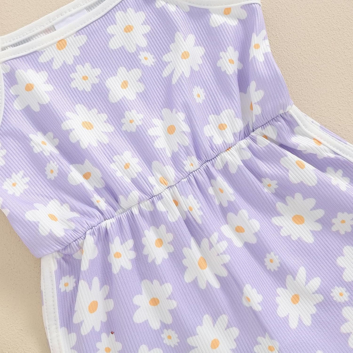 WZTYYDS Toddler Baby Girl Summer Clothes Floral Romper Tie-Up Strap Halter Jumpsuit Infant Summer