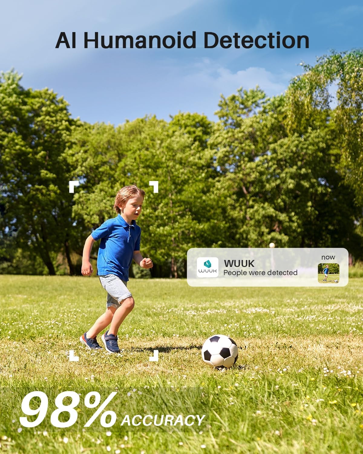 WUUK Add-on Outdoor Camera, Requires Base Station, Home Security Cameras Wireless Outdoor, 2K HD