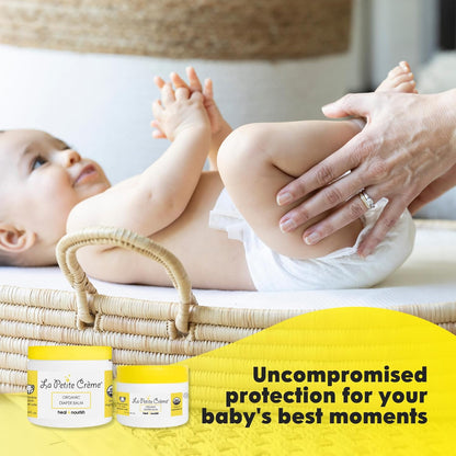 La Petite Creme French Organic Diaper Balm (1 oz) - Healing & Nourishing Diaper Cream - Gentle &