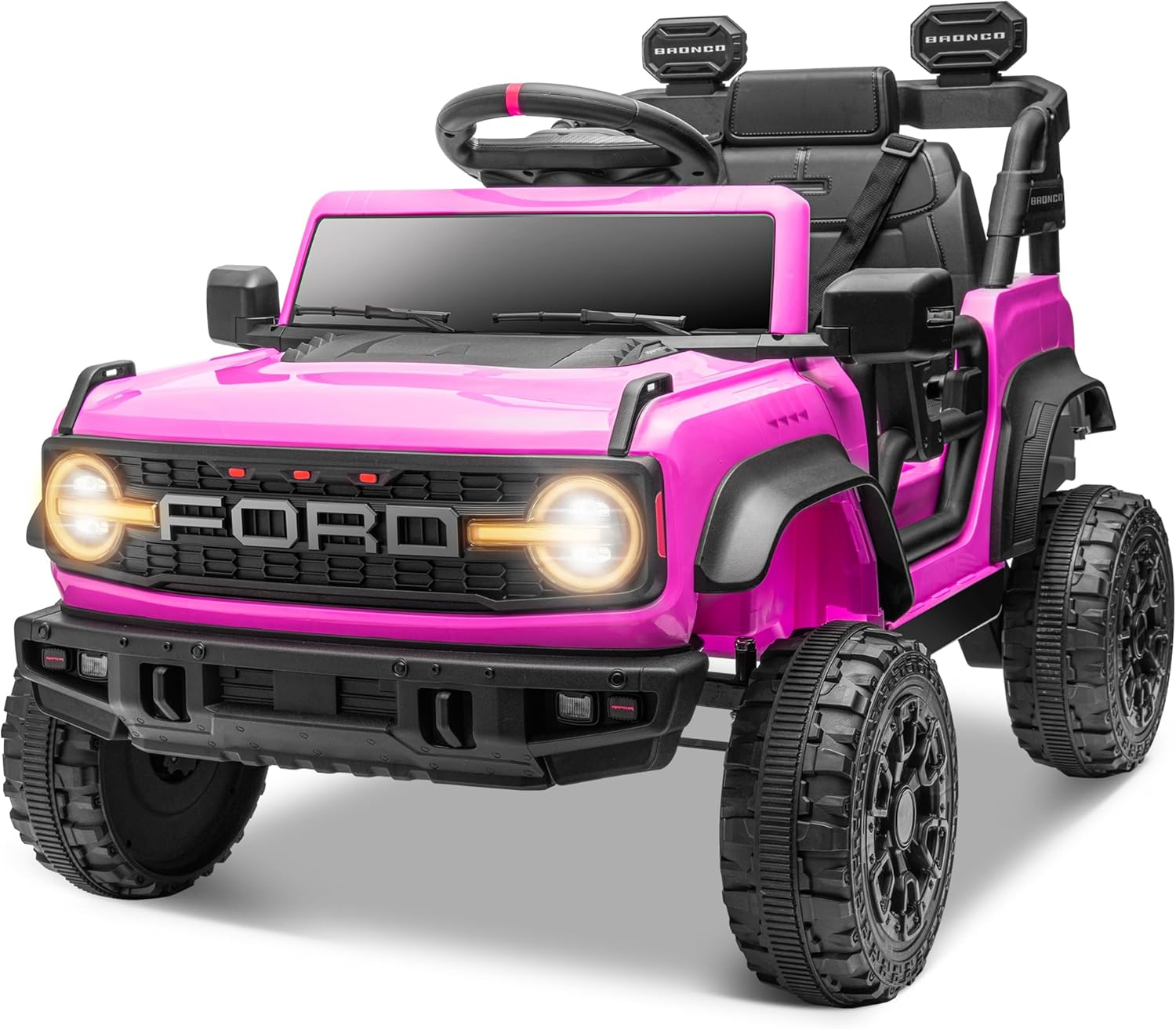 ENYOPRO 12V Ford Bronco Raptor Ride On Car for Kids, Electric Power Car Ride-On Toy for Toddlers