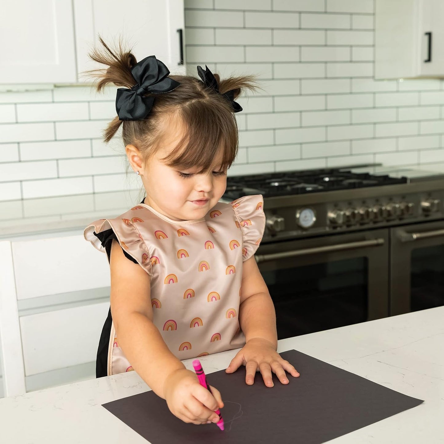Tiny Twinkle Mess Proof Baby Bib - Waterproof & Lightweight Baby-Led Weaning Apron | 100% Recycled