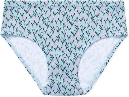 Lucky & Me Girls 100% Organic Cotton Underwear Briefs, Gracie 7 Pack