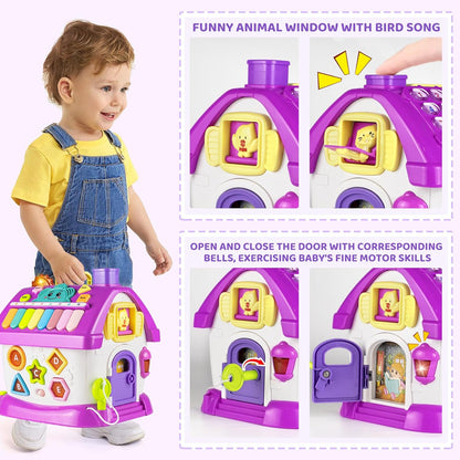 Marstone Montessori Toddler Toys for 1 Year Old Girl Gifts: 8 in 1 Multi-Functional Learning Baby