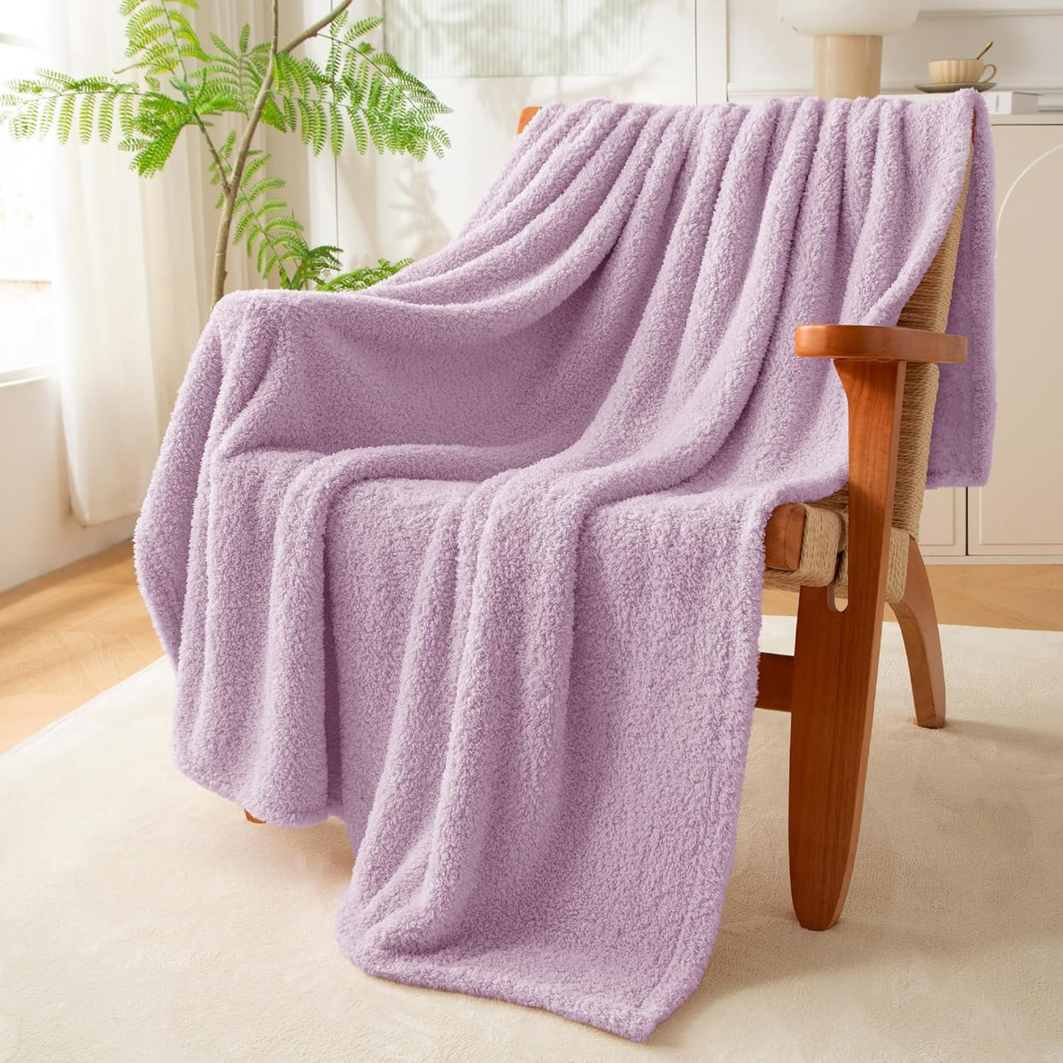 Exclusivo Mezcla Fleece Throw Blanket for Couch Sofa, Soft Warm and Fluffy Blankets for Women Men