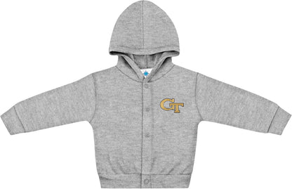 Creative Knitwear College Baby Snap Hooded Jacket - Team Logo, Multiple Colors, for Boys & Girls