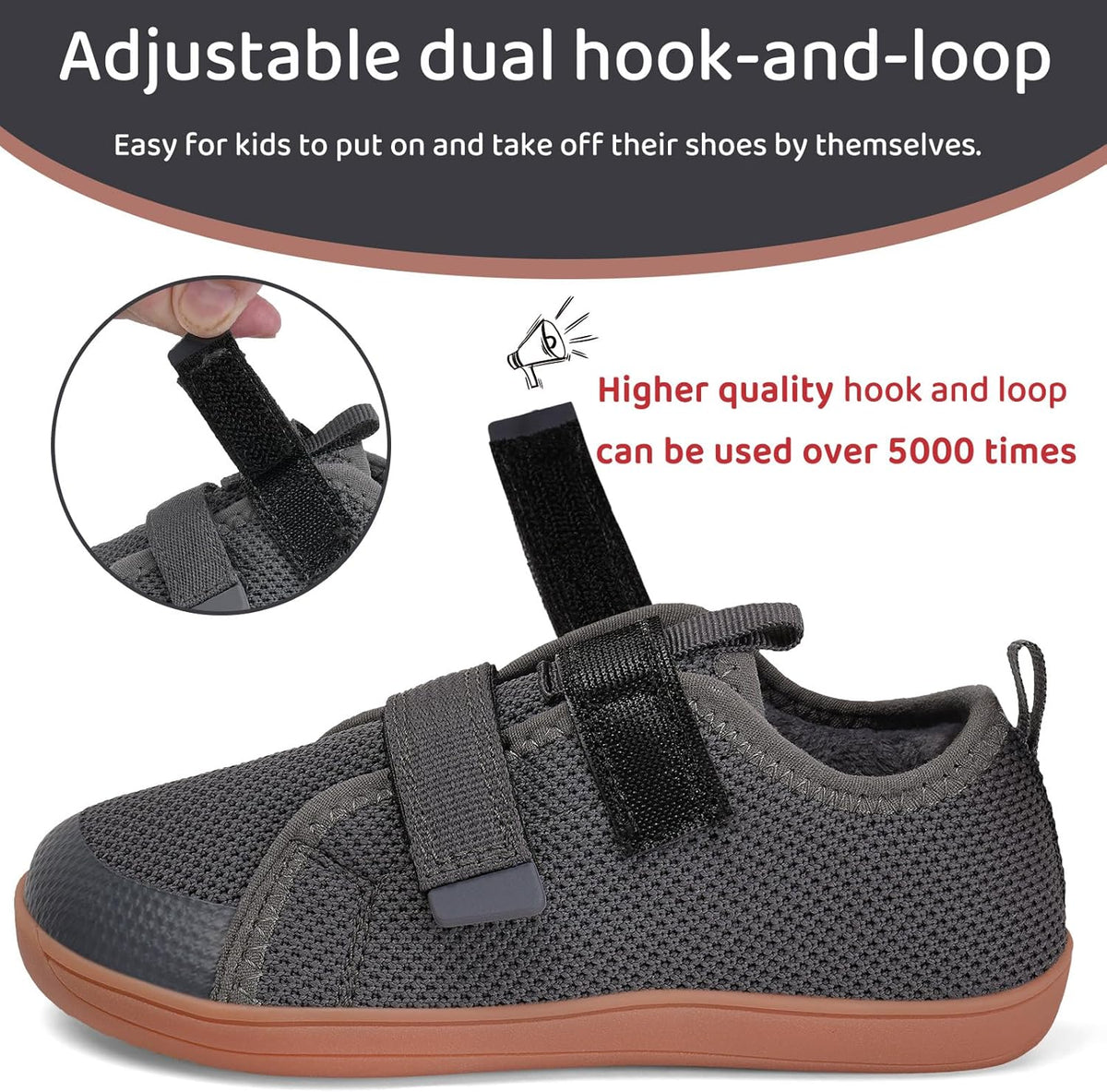 WateLves Toddler Little Kids Wide Barefoot Shoes The First Walking Shoes Girls Boys Breathable Zero