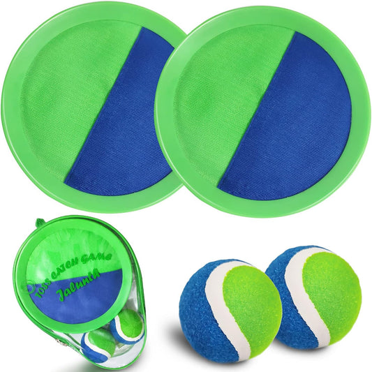 Jalunth Ball Catch Set Games Toss Paddle - Beach Toys Back Yard Lawn Outdoor Pool Backyard Camping