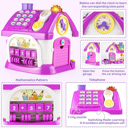 Marstone Montessori Toddler Toys for 1 Year Old Girl Gifts: 8 in 1 Multi-Functional Learning Baby