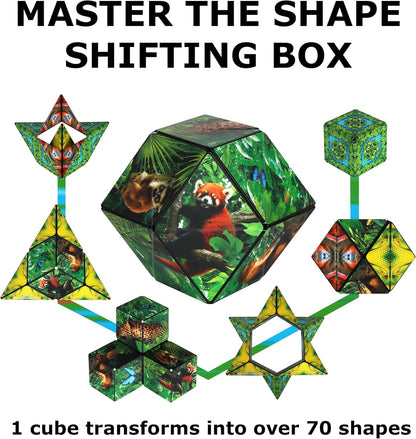 SHASHIBO Shape Shifting Box - Award-Winning, Patented Fidget Cube w/ 36 Rare Earth Magnets
