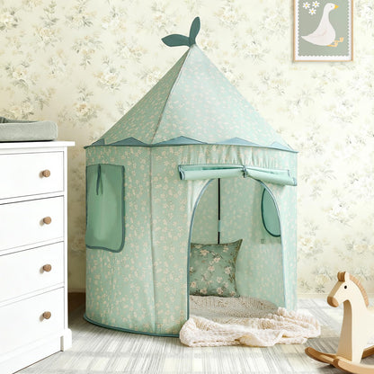 Tiny Land Kids Play Tent, Cute Green Pop Up Tent for Kids Indoor