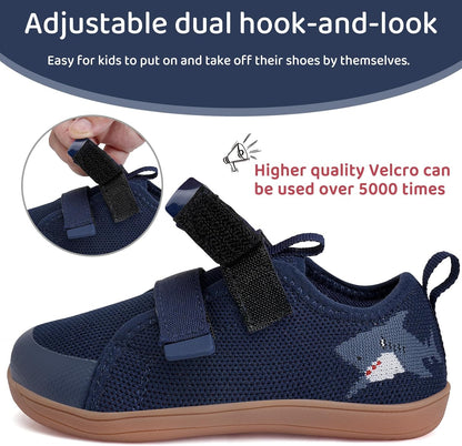 WateLves Toddler Little Kids Wide Barefoot Shoes The First Walking Shoes Girls Boys Breathable Zero