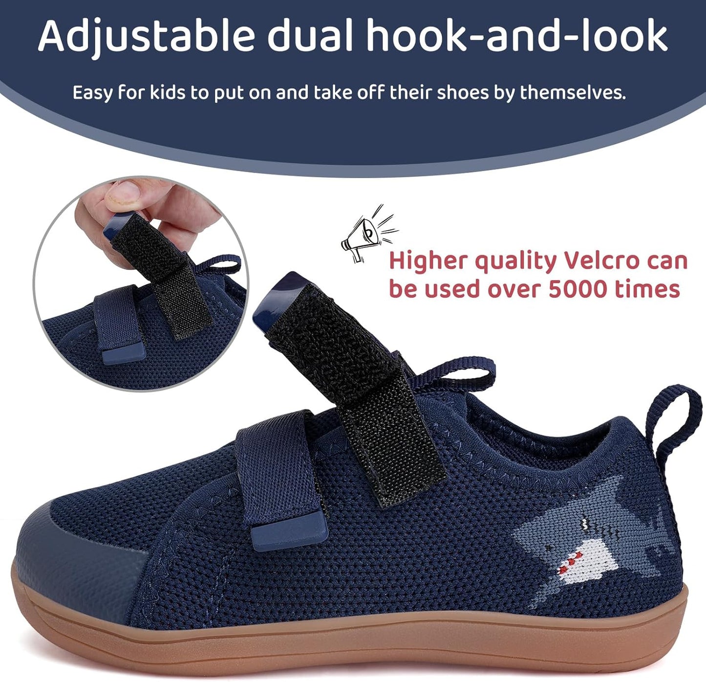 WateLves Toddler Little Kids Wide Barefoot Shoes The First Walking Shoes Girls Boys Breathable Zero