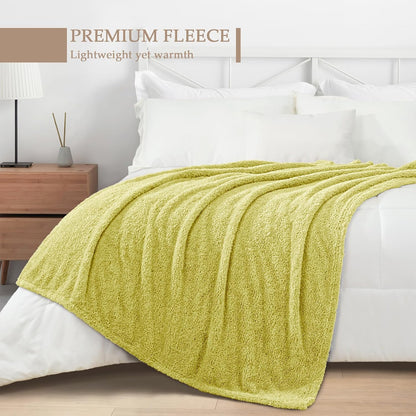 Exclusivo Mezcla Fleece Blanket for Couch, Soft and Cozy King Blankets for Women Men Girls Kids