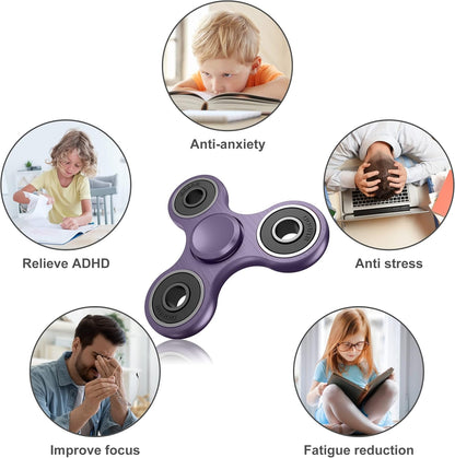 ATESSON Fidget Spinner Toys, Durable High Speed Bearing Metal Hand Finger Spinners EDC ADHD Focus