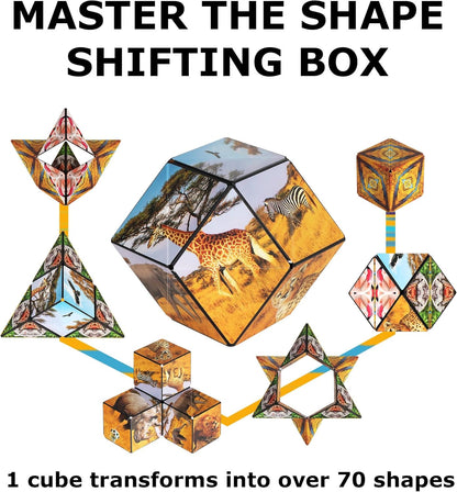 SHASHIBO Shape Shifting Box - Award-Winning, Patented Fidget Cube w/ 36 Rare Earth Magnets