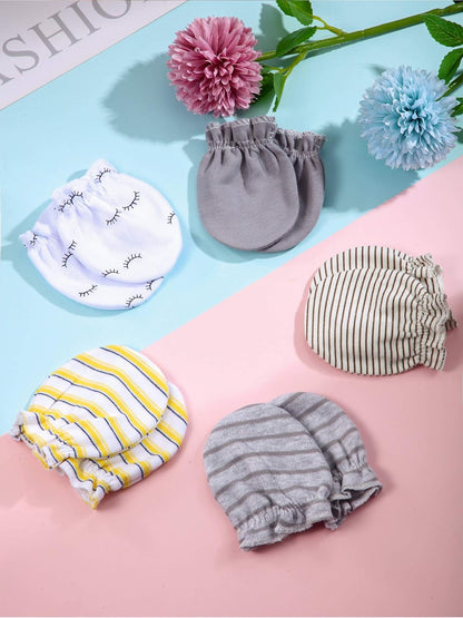 24 Pairs Newborn Baby Mittens Unisex Cute Glove No Scratch Baby Mittens Gloves for 0-6 Months Boys