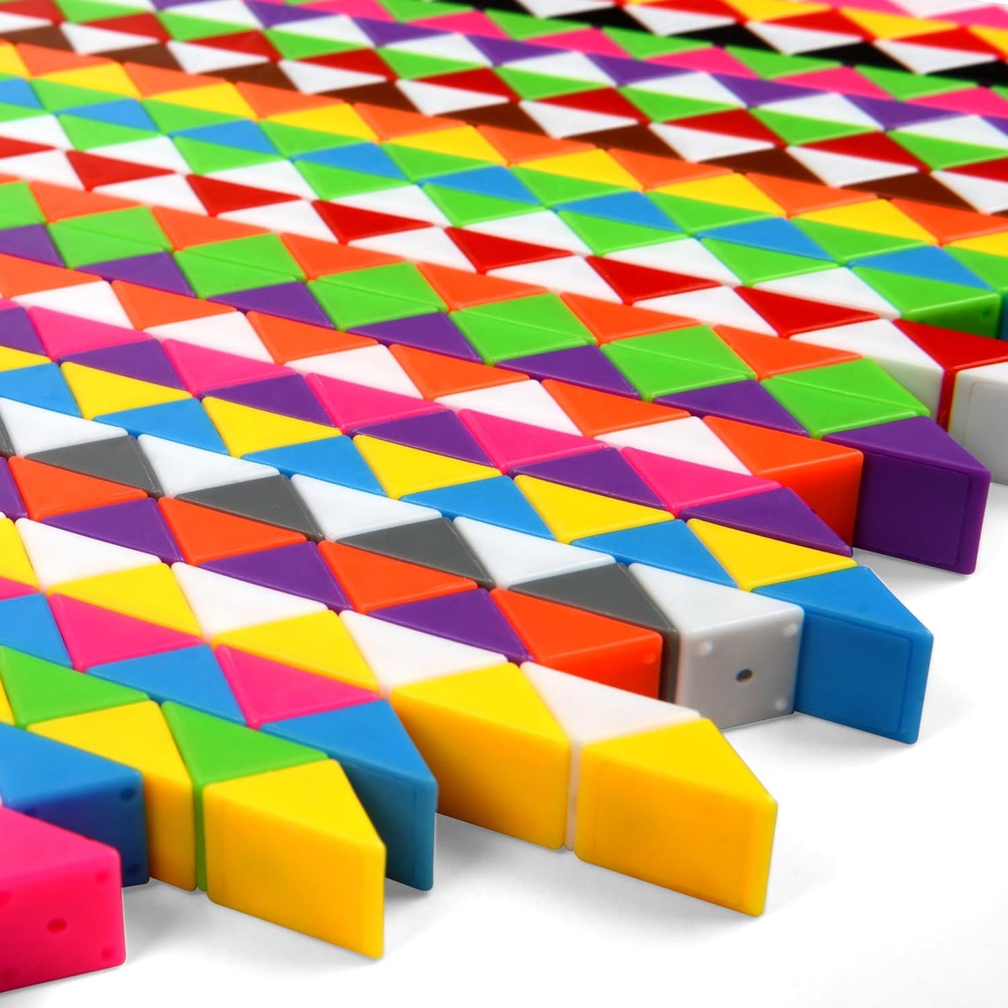 26 Pack 24 Blocks Magic Snake Cube Toy,Fidget Mini Snake Cube Puzzle Toy for Kids,Mini Plastic