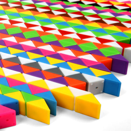 26 Pack 24 Blocks Magic Snake Cube Toy,Fidget Mini Snake Cube Puzzle Toy for Kids,Mini Plastic