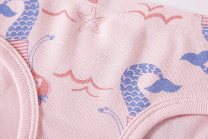 Cadidi Dinos Little Girls' Soft Cotton Underwear Kids Cool Breathable Comfort Panty Briefs Toddler