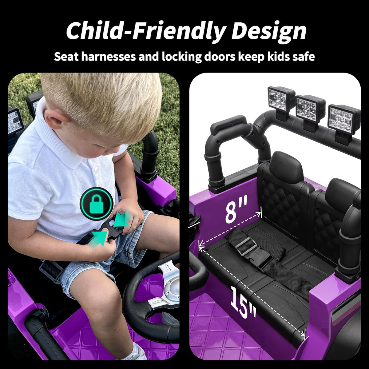 12V Kids Ride on Car Truck, Kids Electric Vehicles Car Ride on Toy for Toddlers 3-5 with Remote