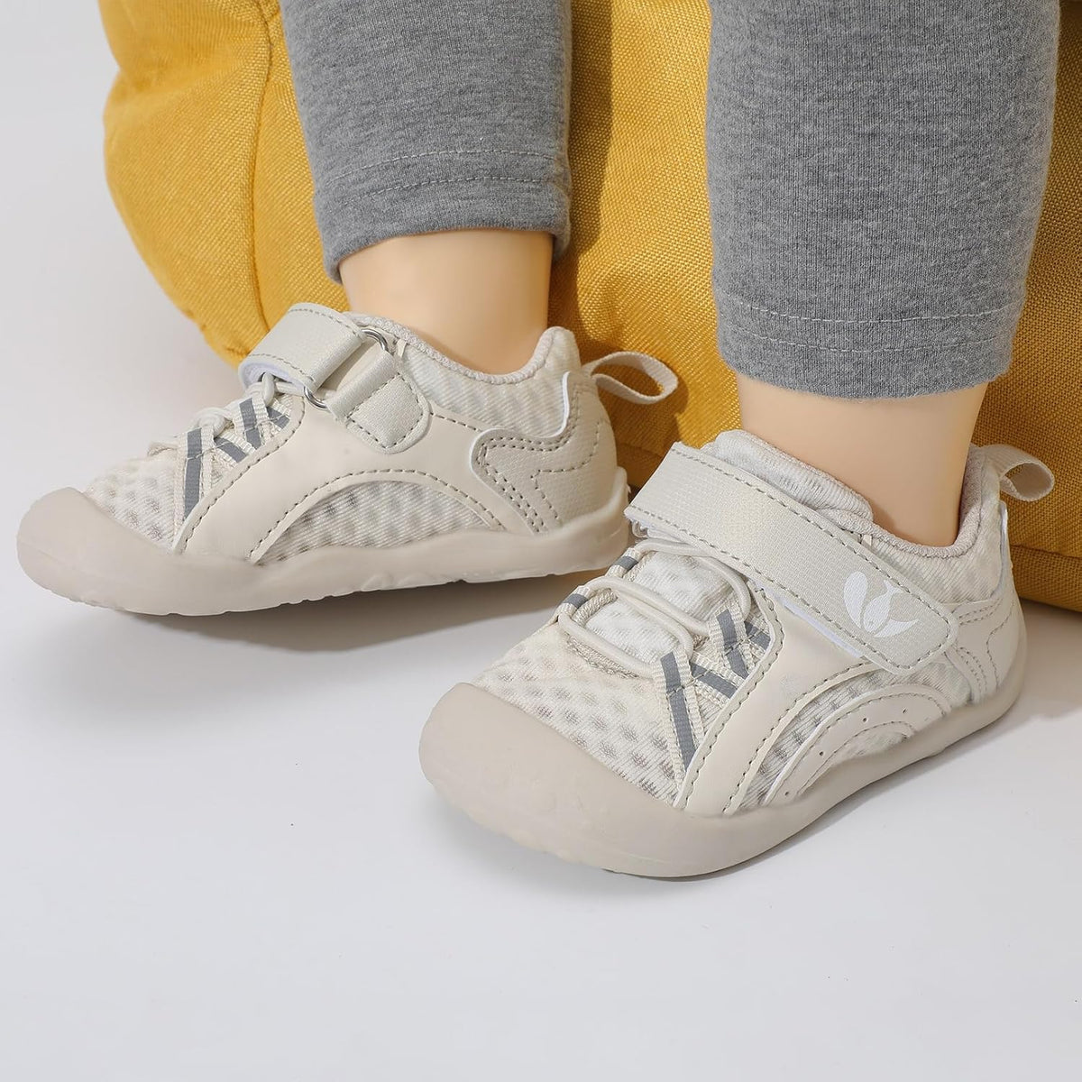 FEETCITY Wide Baby Shoes Boys Girls Baby Barefoot Shoes Breathable Infant Walking Shoe Crib Sock