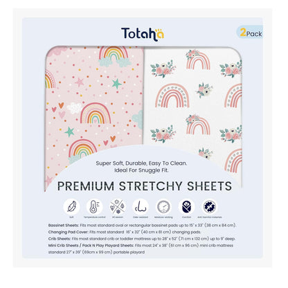 TotAha Changing Pad Cover, Buttery Soft Diaper Changing Pad Covers for Girls Boys, Super Stretchy