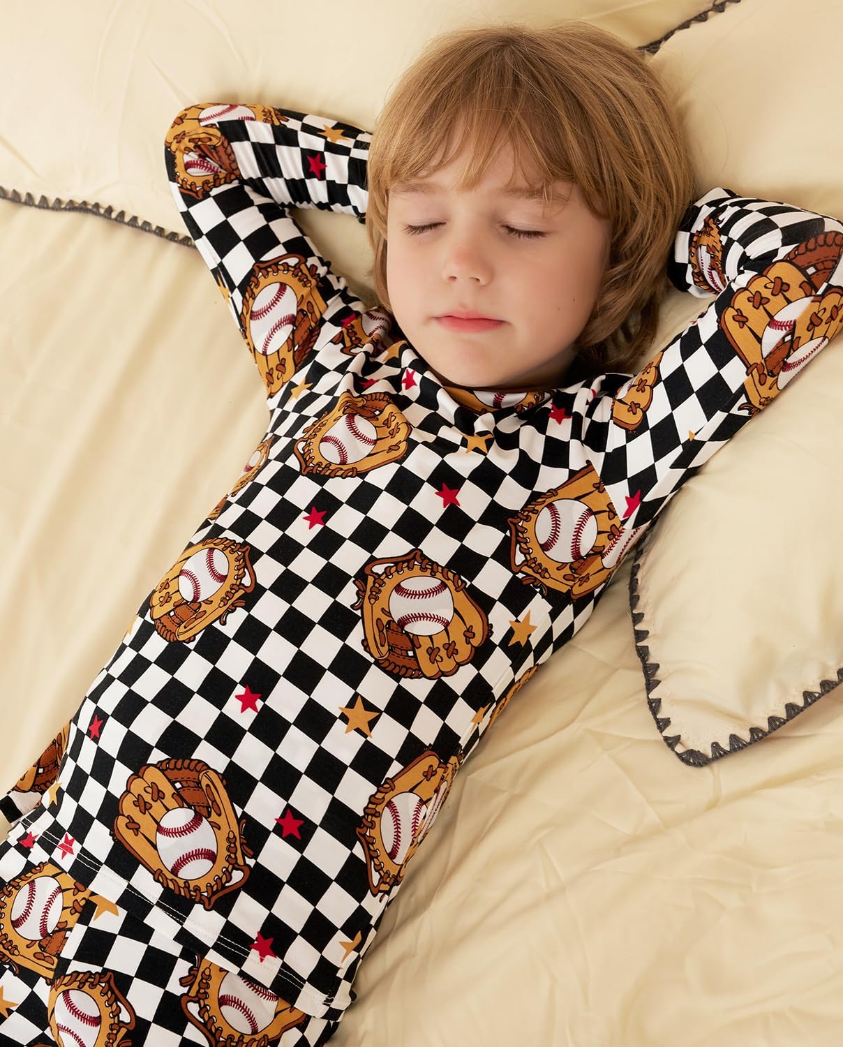 Bamboo Viscose Toddler Pajamas Boys Girls Baby 12M-8Y Pjs Sets Kids 2pcs Snug fit Long-Sleeve