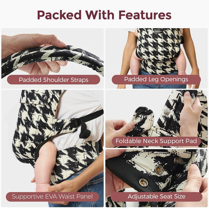 Momcozy Baby Carrier - Ergonomic, Cozy and Lightweight Carrier for 7-44lbs, Effortless to Put On