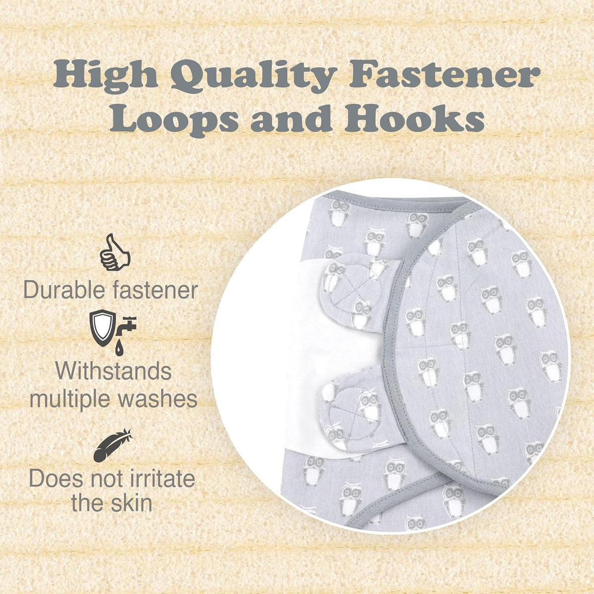 Bublo Baby Swaddles for Newborns – 3-Pack Infant Swaddles 0-3 Months – Adjustable Newborn Swaddle