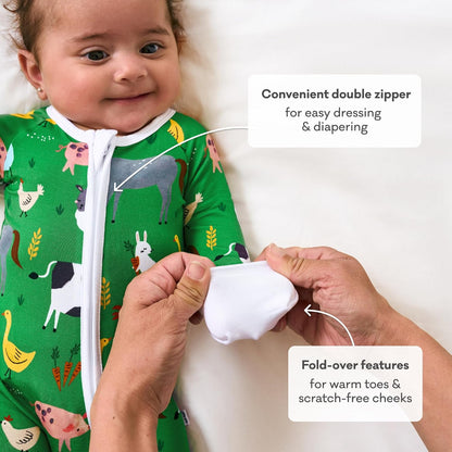 Little Sleepies Pajamas for Baby Boys & Girls, Viscose from Bamboo Baby Pajamas, Preemie & Newborn