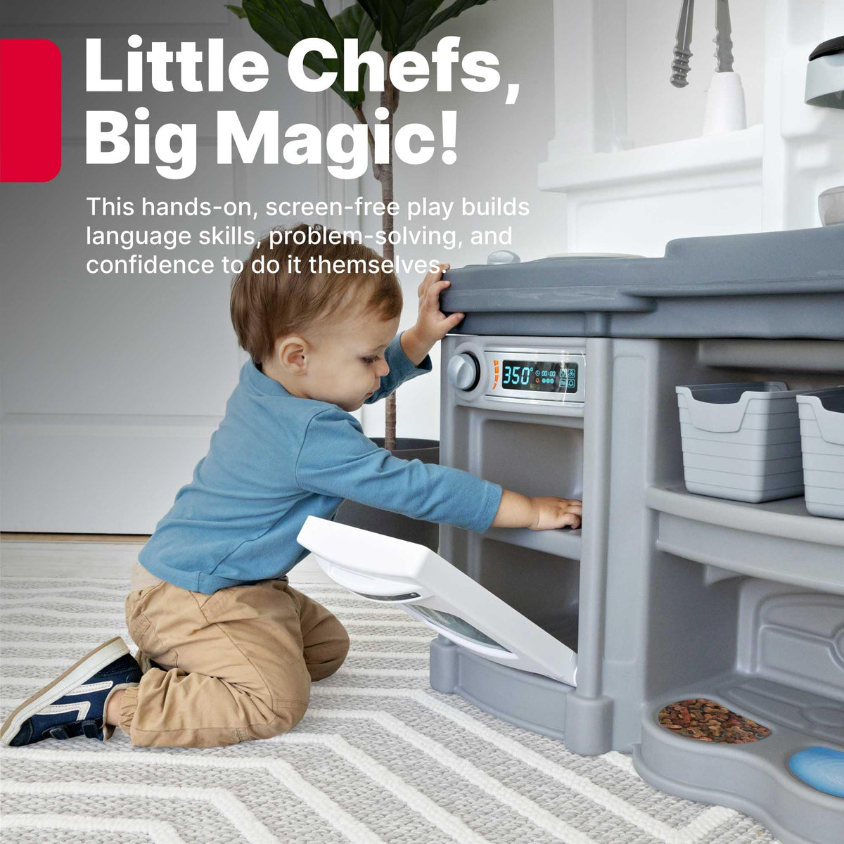 Step2 Fun with Friends Kids Kitchen Playset, Indoor/Outdoor Kitchenette with Lights & Sounds