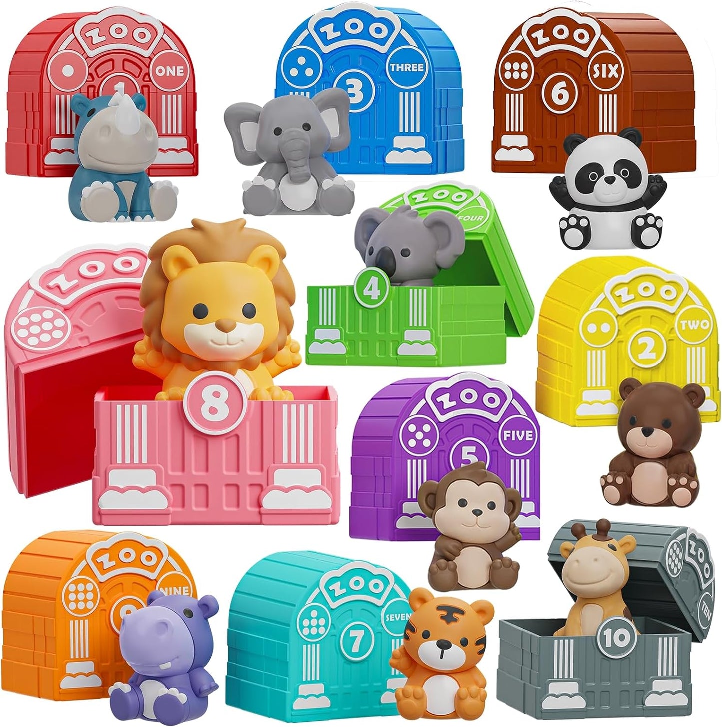 Learning Toy for Toddlers 1 2 3 Year Old, Montessori Educational Counting, Matching & Sorting