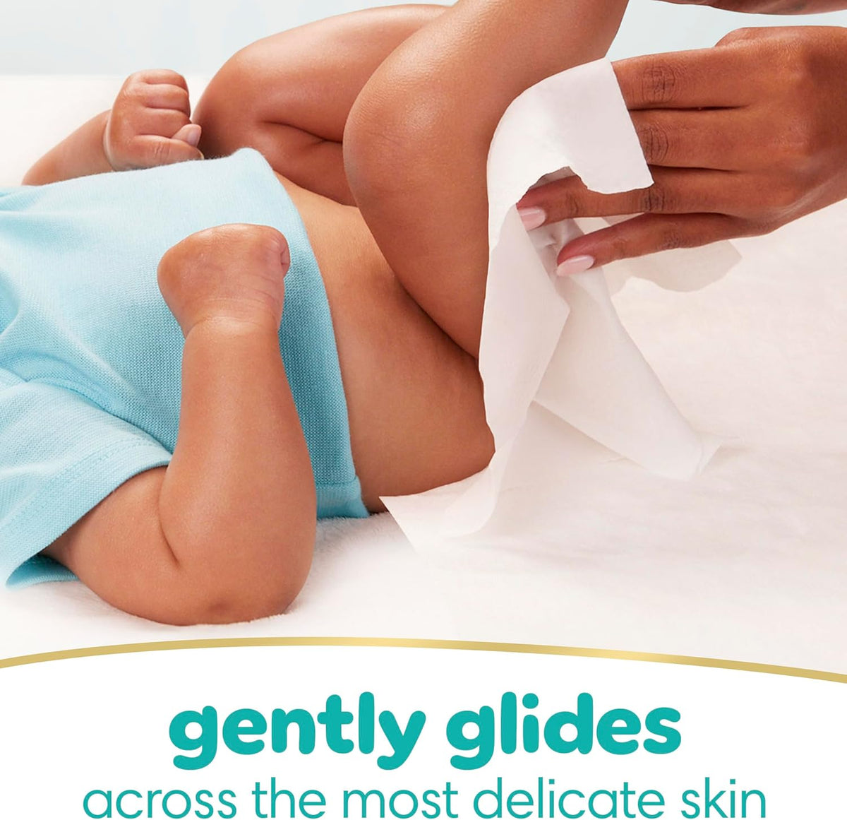 Pampers Baby Wipes Sensitive, Water Based Baby Wipes, Hypoallergenic and Unscented Baby Wipes, 168