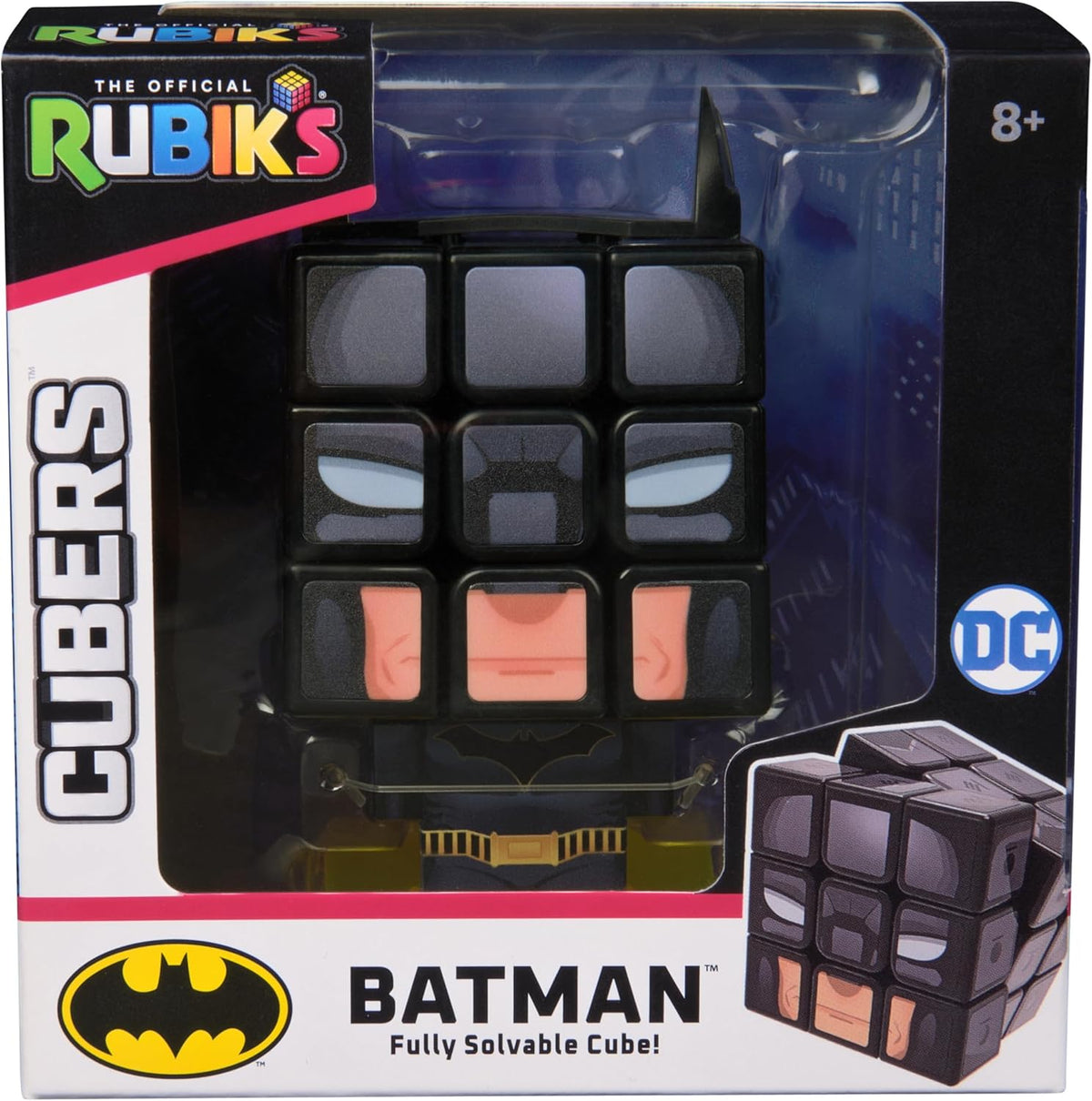 Rubik’s Cube Batman Cuber, Problem-Solving Challenging Brain Teaser Collectible Batman Fidget Toy