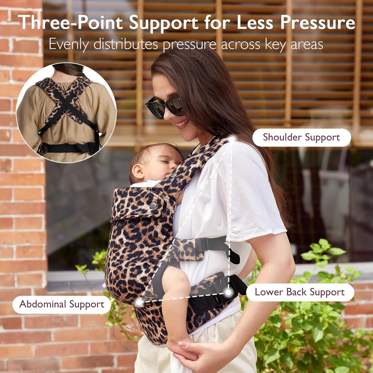 Momcozy Baby Carrier - Ergonomic, Cozy and Lightweight Carrier for 7-44lbs, Effortless to Put On