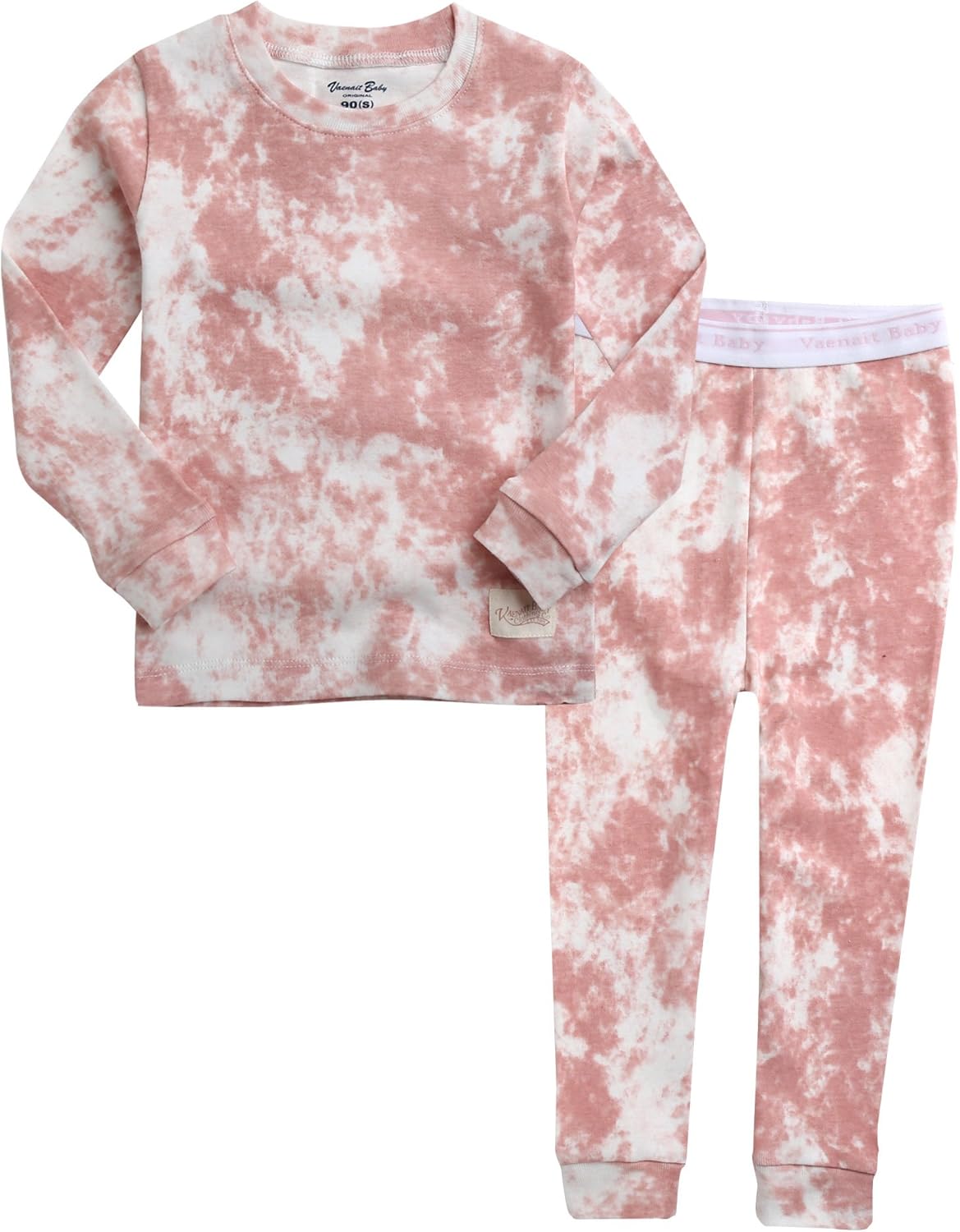 VAENAIT BABY 12M-12Y Toddler Kids Boys Girls 100% Cotton Marbling Tiedye Sung Fit Sleepwear Pajamas