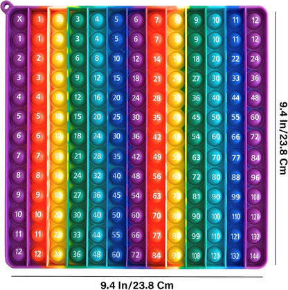 Educational Sensory Fidget Toy Multiplication Pop It Double Sided12x12 & 12x24 Classroom Must Haves