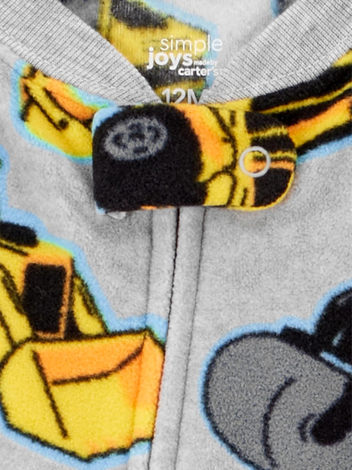Simple Joys by Carter's Toddlers and Baby Boys' Loose-Fit Flame Resistant Fleece Footed Pajamas
