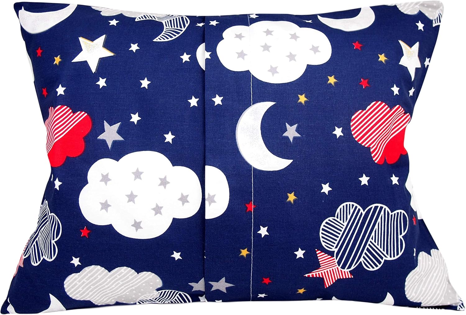 Toddler Pillowcase 13x18 - Moon Star Cloud Child Pillow Case, Cotton Toddler Pillowcase Star