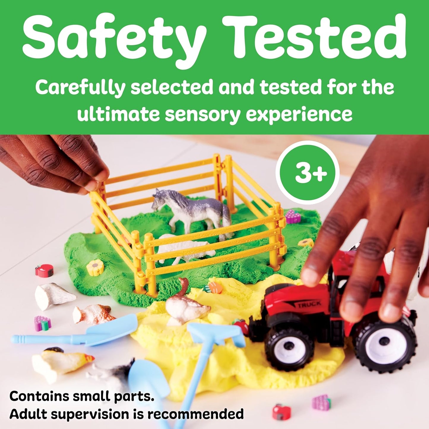 Creativity for Kids Sensory Pack: Farm, Sensory Toys for Toddlers 3-4+, Pretend Play Farm Animals
