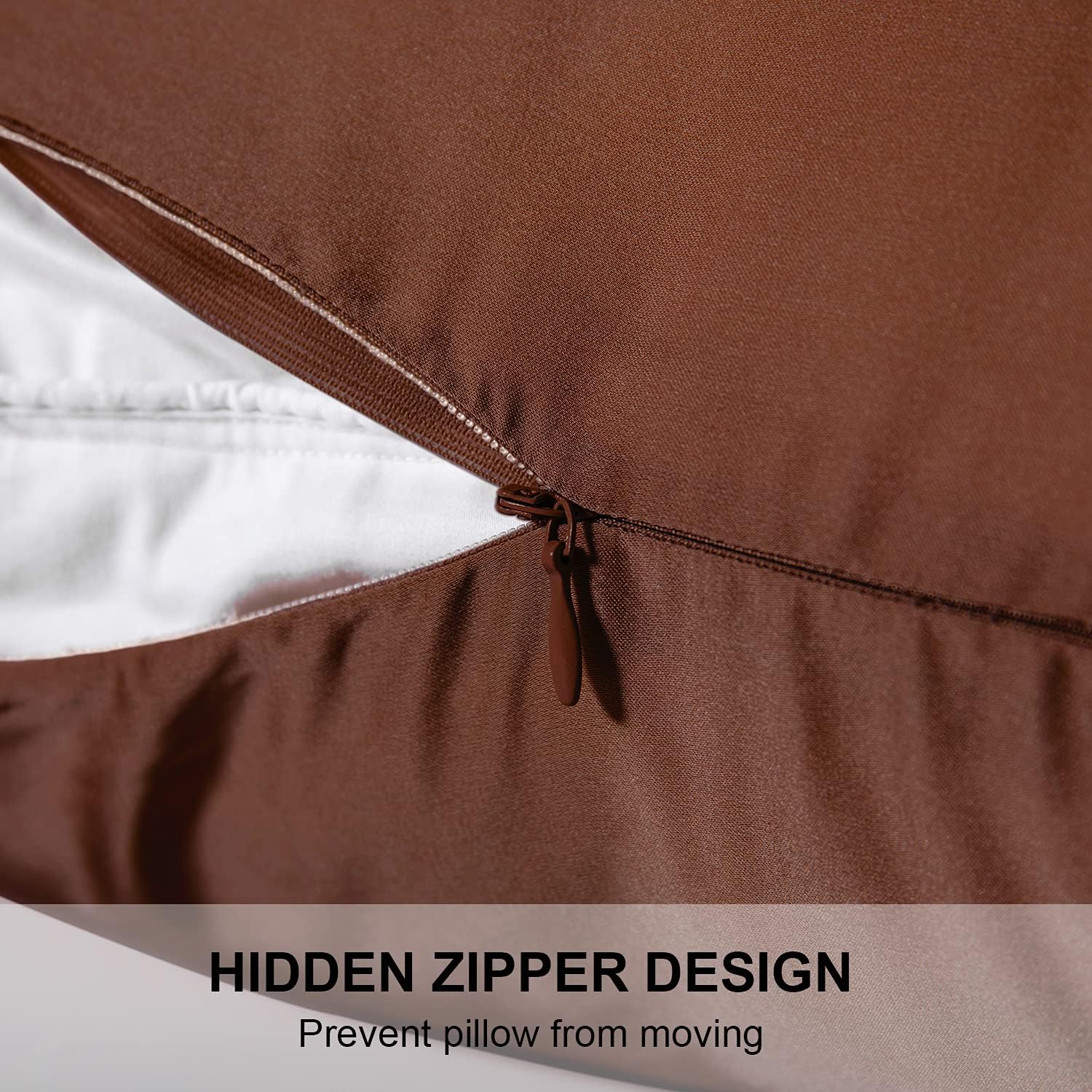 Mulberry Silk Pillowcase for Hair and Skin,Standard Size Cooling Silk Pillow Case with Hidden