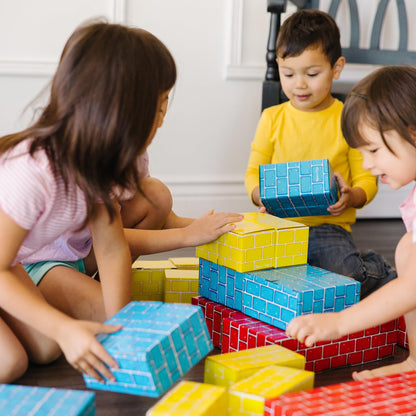 Melissa & Doug Jumbo Cardboard Blocks Building Set (40 pc) - Lightweight Building Toys and